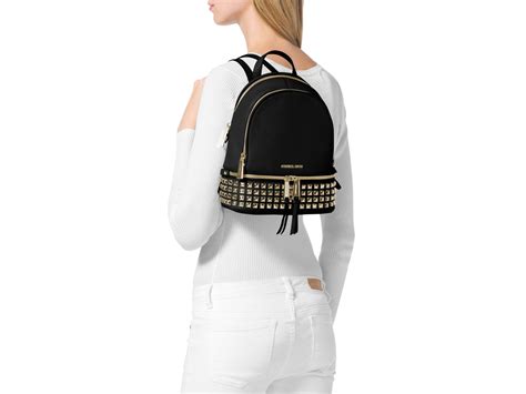 michael kors small studded backpack|michael kors backpack extra small.